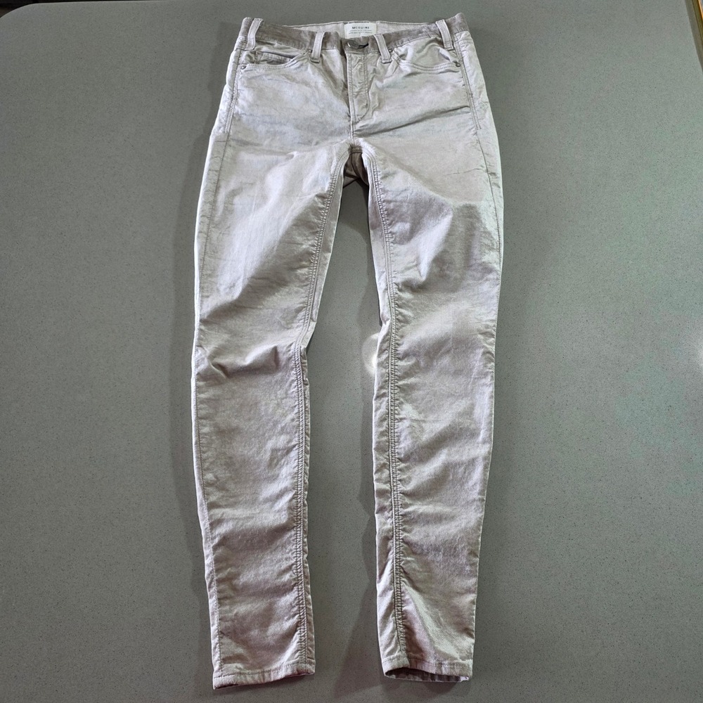 McGuire Newton Metallic Champagne Skinny Jeans Size 26 Gold Wash 117A